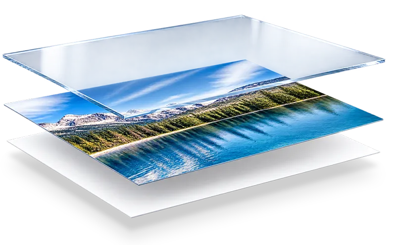 acrylic glass details steps infographic