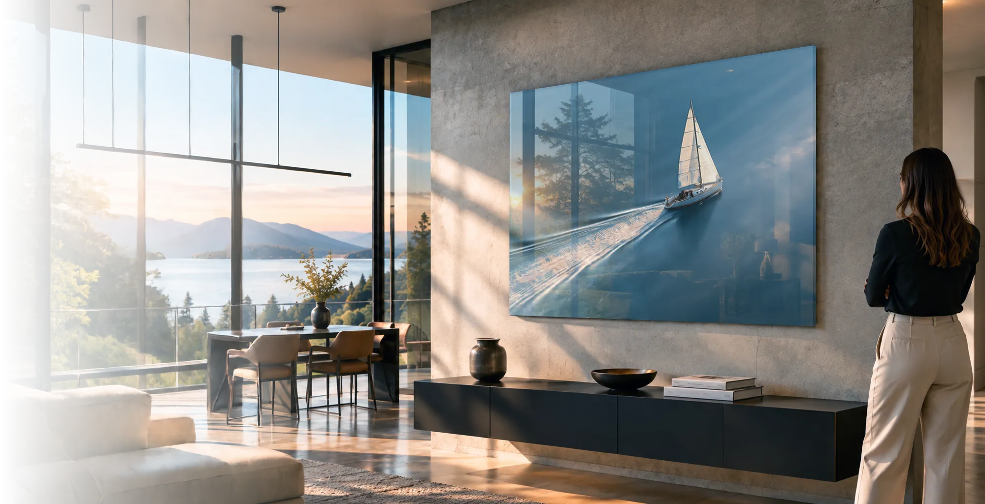 acrylic glass living room banner fade 1