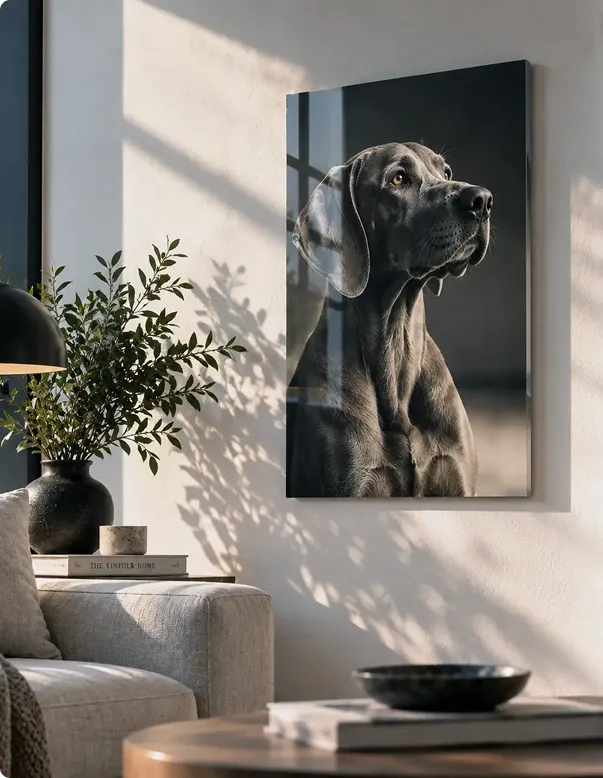 acrylic glass living room narrow example 1