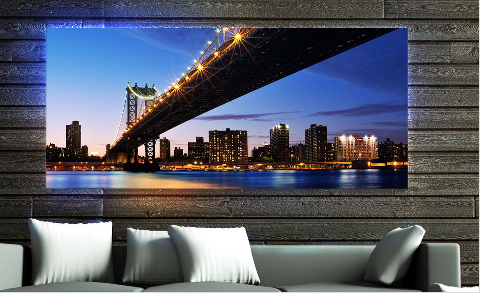acrylic illuminated wall bridge