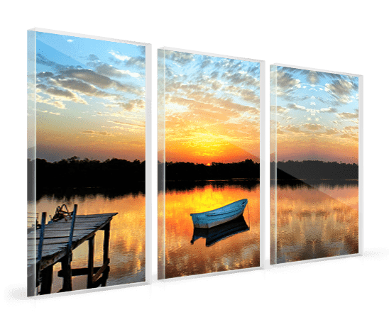 acrylic multi panel boat lake