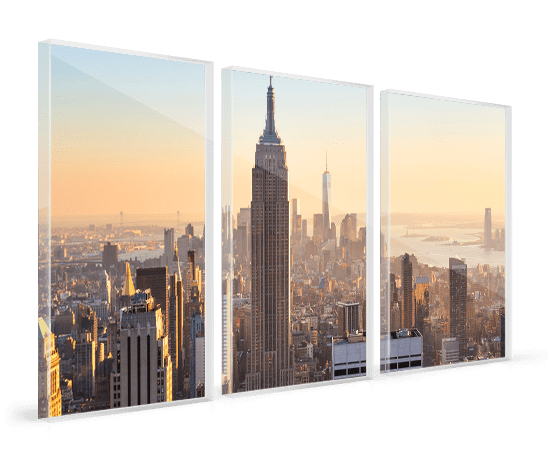 acrylic multi panel skyline