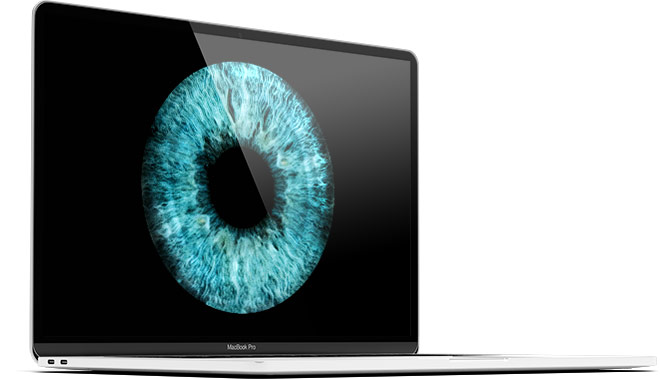 macbook iris photo