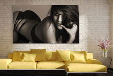 photo black white woman erotic acrylic glass