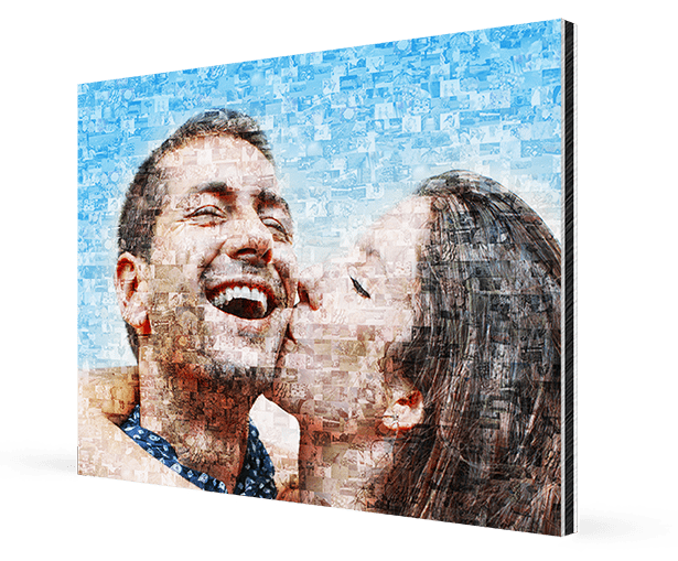 photo mosaic on aluminium kv 1